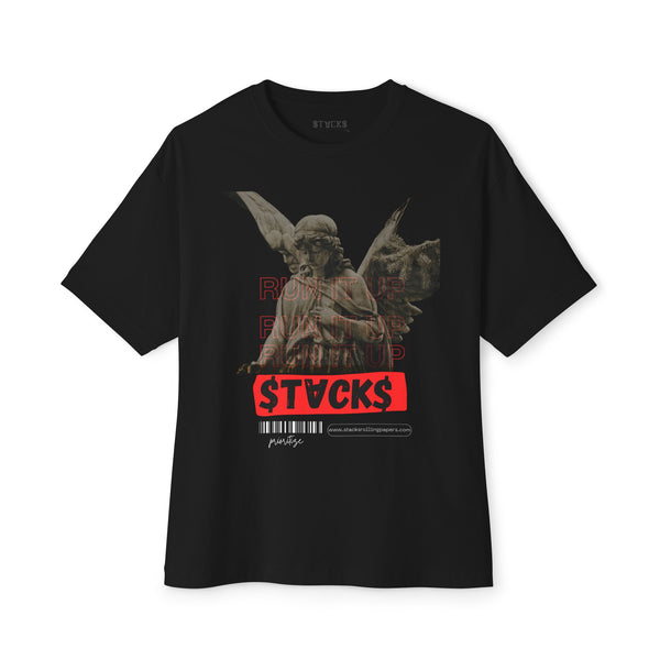 ANGEL OF STACKS Unisex Oversized Boxy Tee